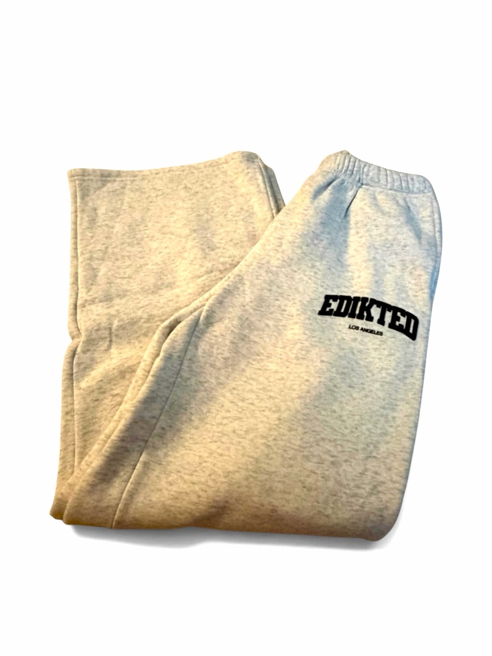 Edikted Los Angeles Gray Straight Leg Sweatpants Size XS NWOT